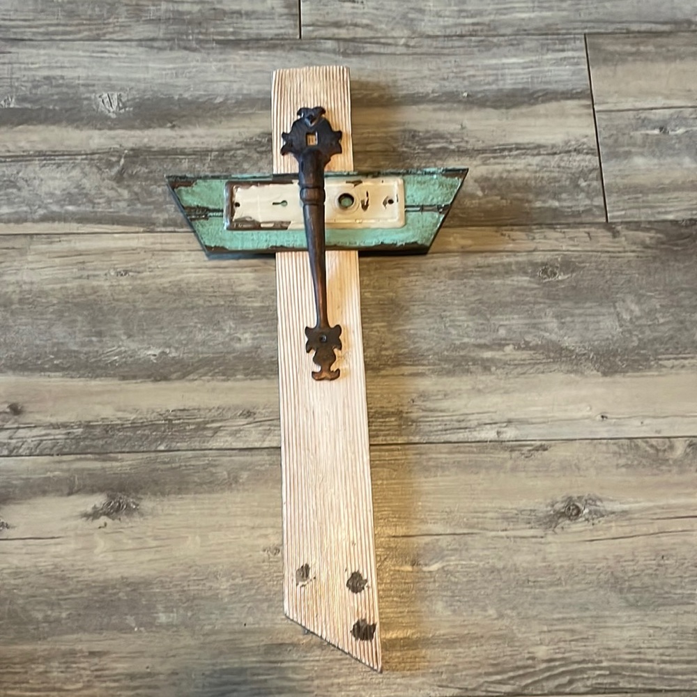 Hanging cross home decor